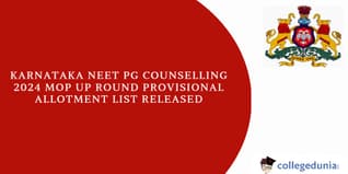 Karnataka NEET PG Counselling 2024: Mop-Up Round Provisional Allotment List Released